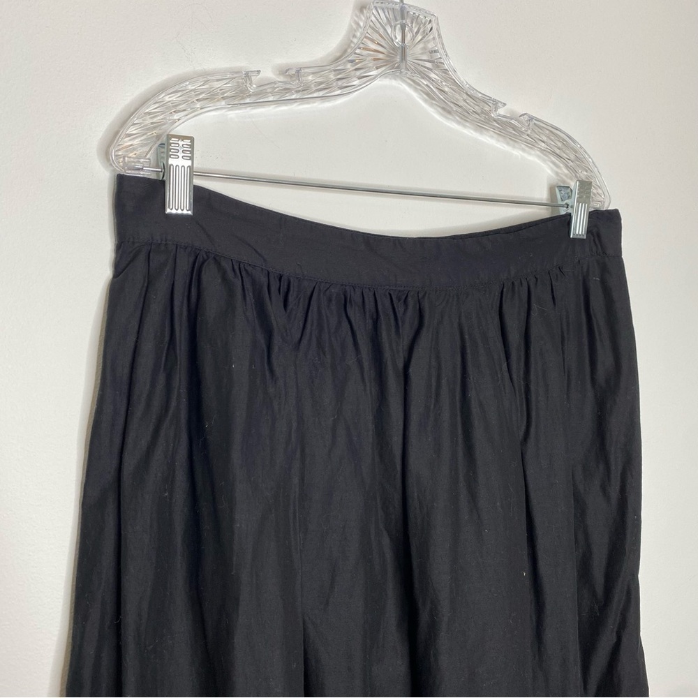 GAP Black Eyelet Cotton Midi Skirt - Picture 2 of 11